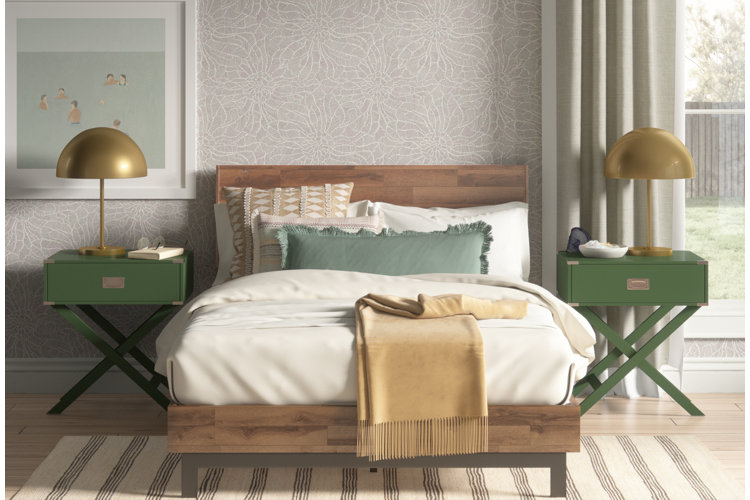 Platform bed deals with nightstands